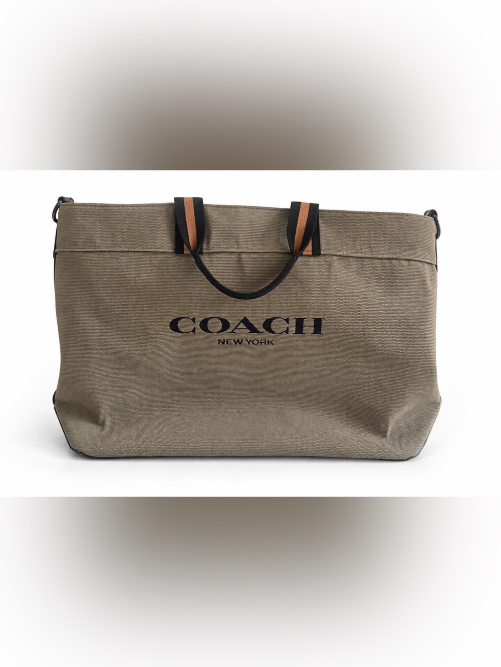 Coach Tour Bag 43 C5406 Large Canvas Leather Tote